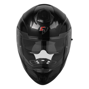 STEELBRID SBH 57 GLOSSY BLACK HELMET - Image 3