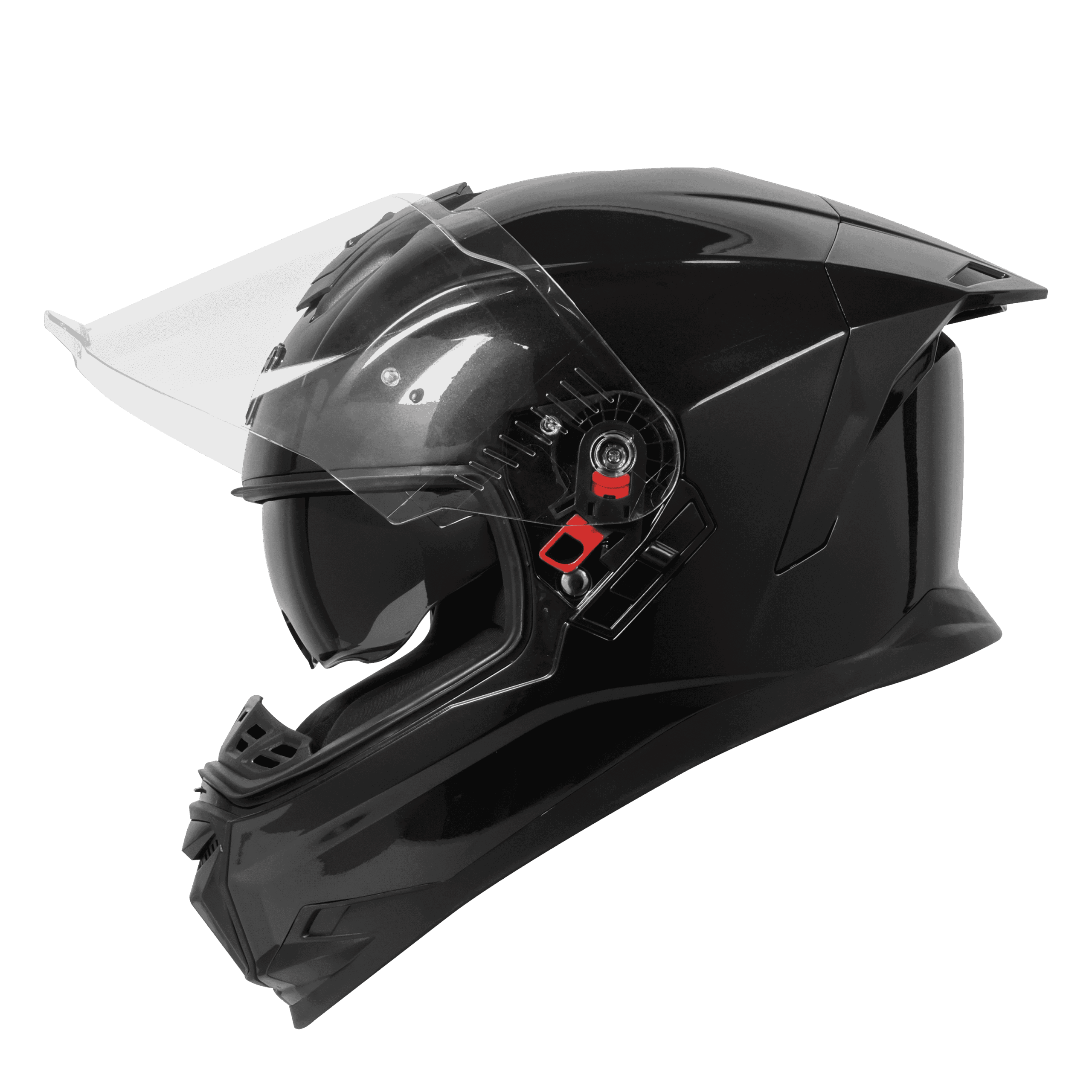 STEELBRID SBH 57 GLOSSY BLACK HELMET - Image 4