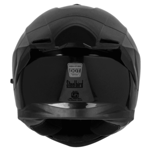 STEELBRID SBH 57 GLOSSY BLACK HELMET - Image 6