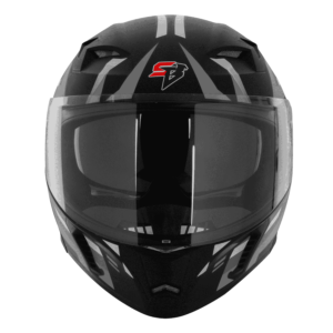 SBA 20 XSHILED GERY BLACK HELMET - Image 2