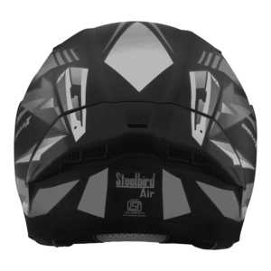 SBA 20 XSHILED GERY BLACK HELMET - Image 6
