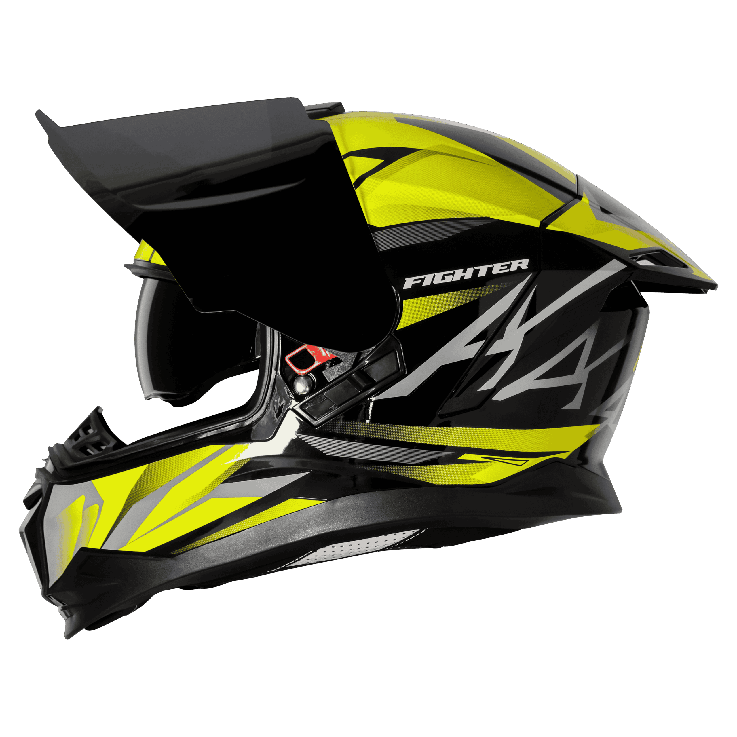 STEELBIRD SBH 57 BLACK YELLOW HELMET - Image 7