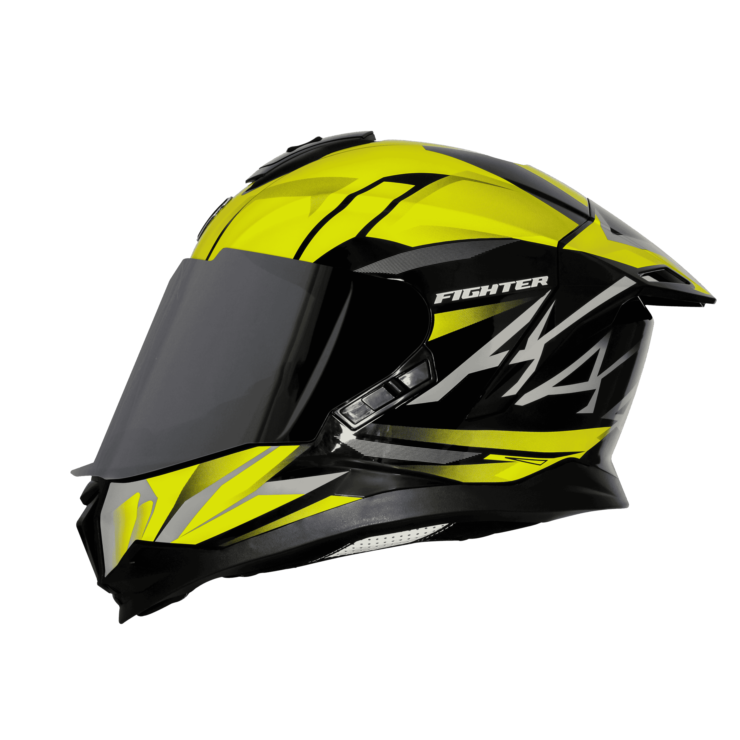 STEELBIRD SBH 57 BLACK YELLOW HELMET - Image 4