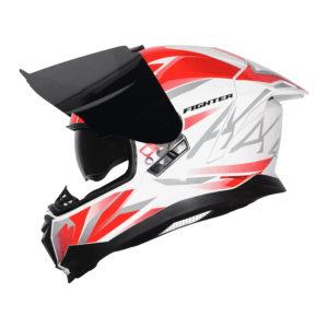 STEELBRID SBH 57 WHITE RED HELMET - Image 5