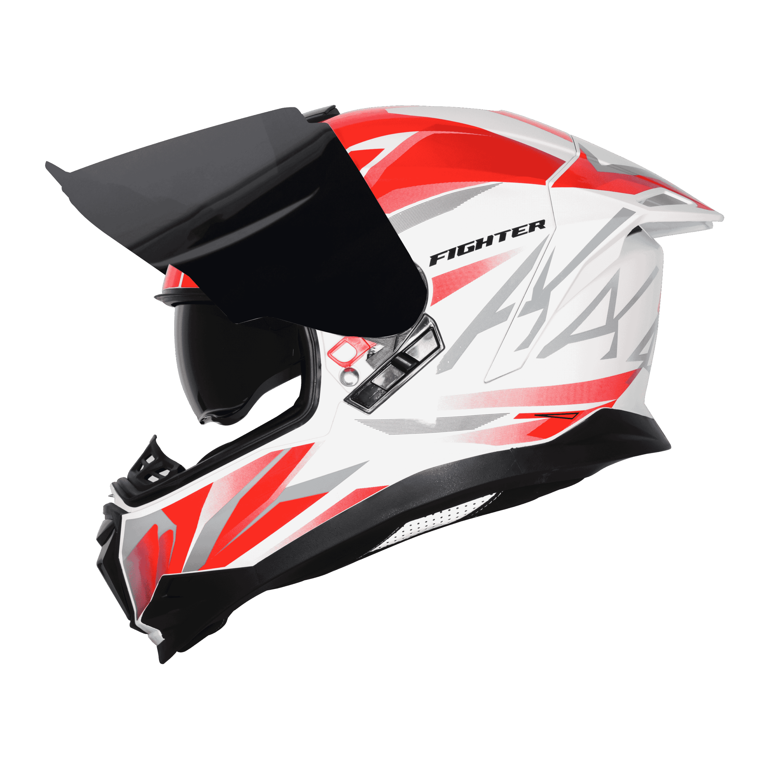STEELBRID SBH 57 WHITE RED HELMET - Image 5
