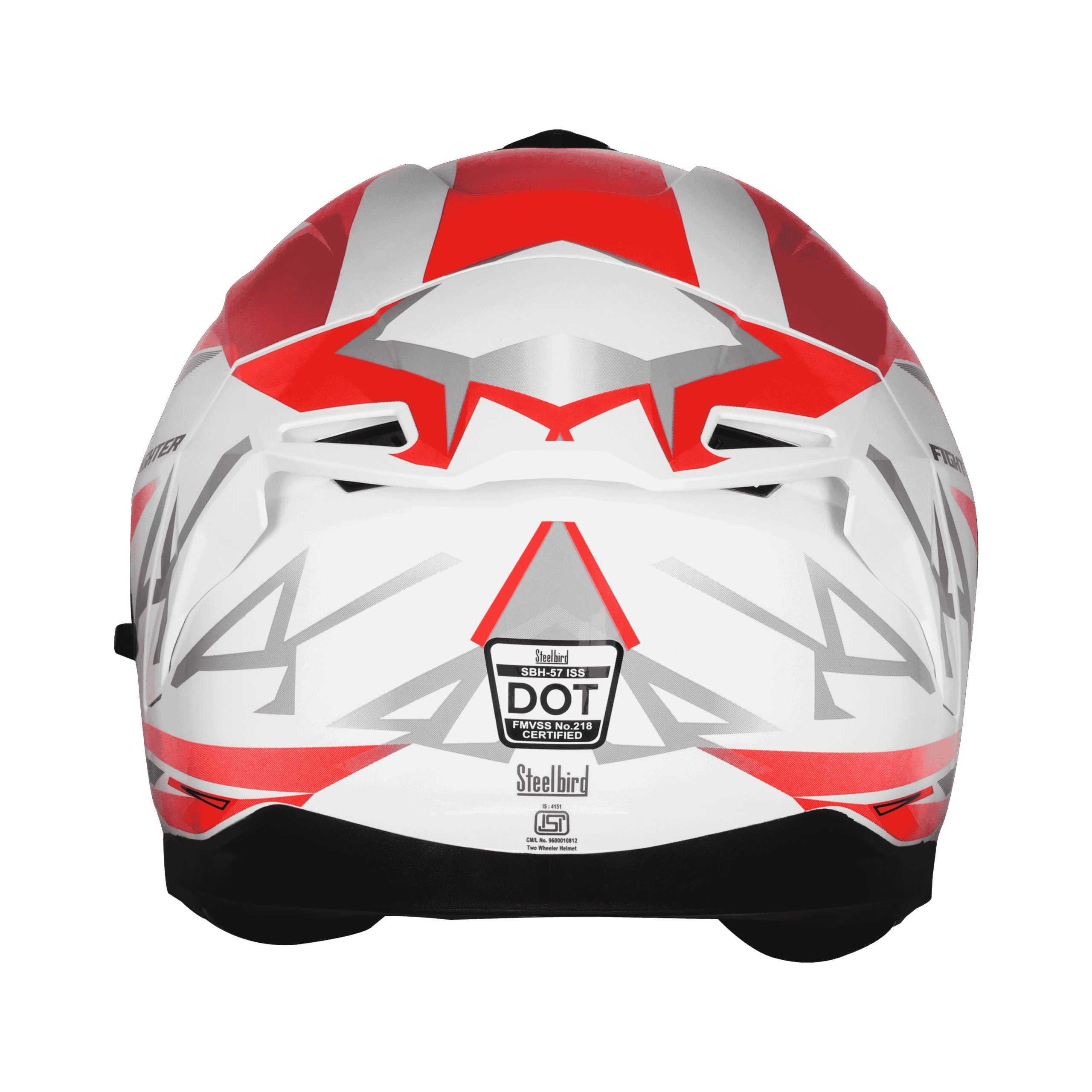 STEELBRID SBH 57 WHITE RED HELMET - Image 6