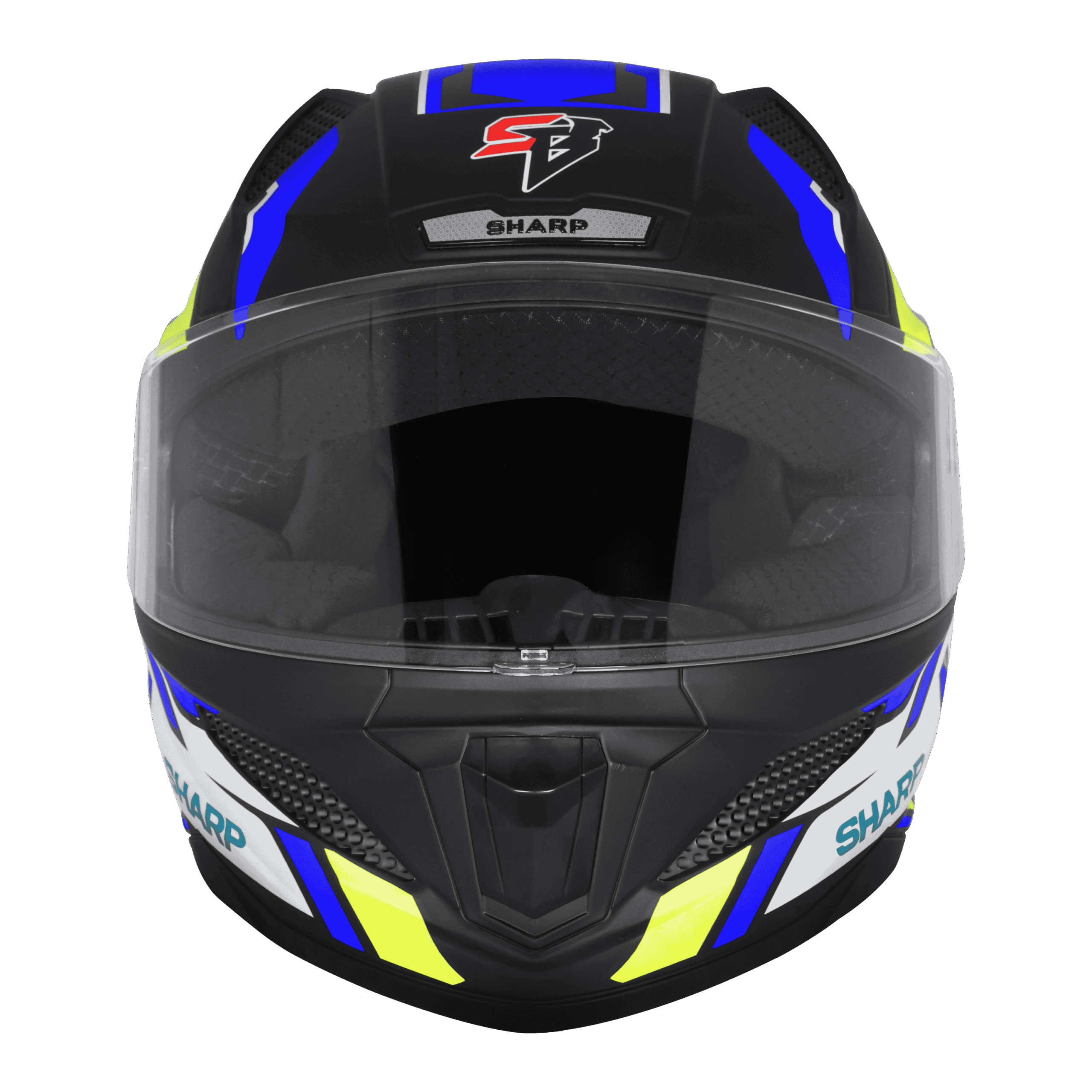 STEELBRID SBH 25 SHARP BLACK BLUE HELMET - Image 5