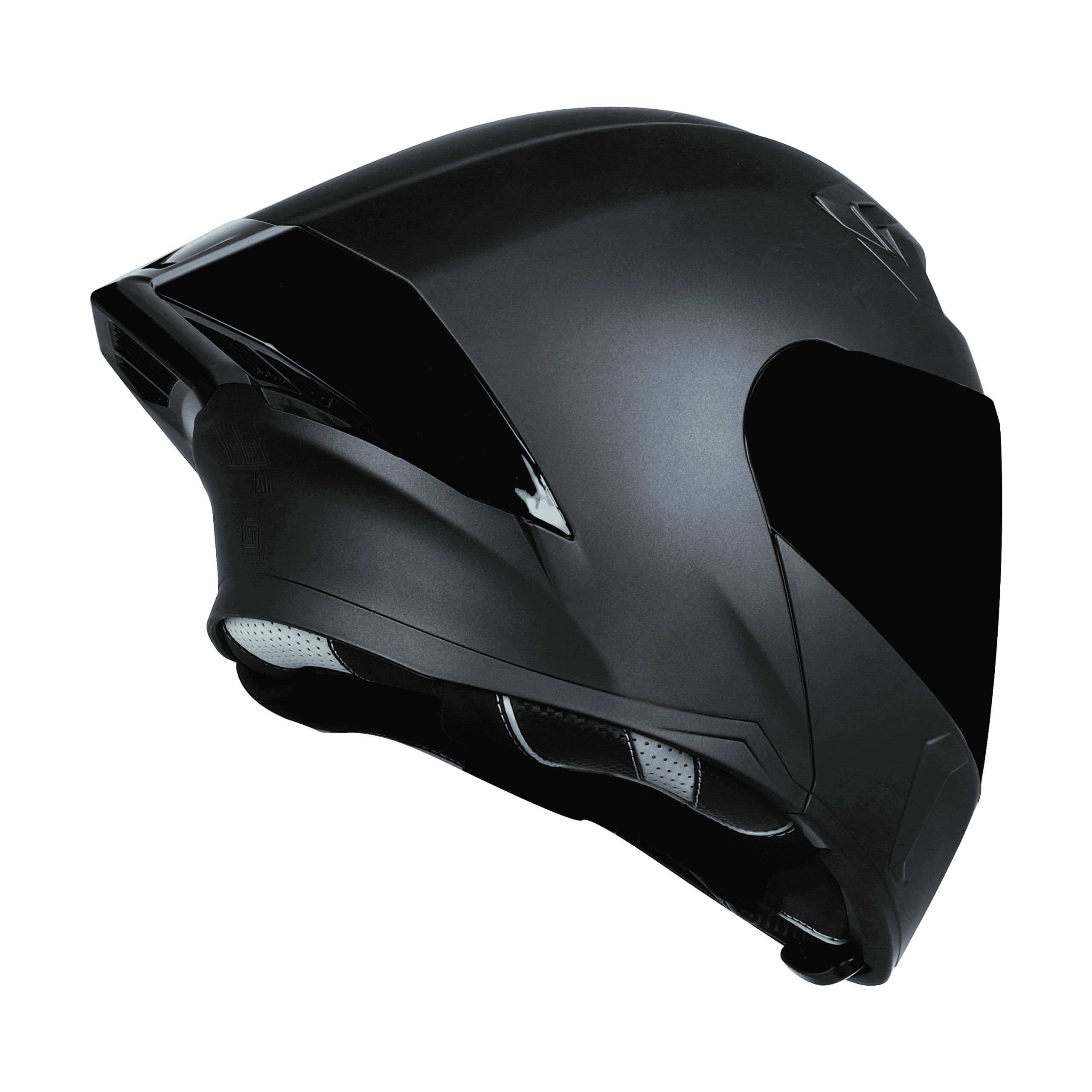 SBA 20 GLOSSY BLACK HELMET - Image 3