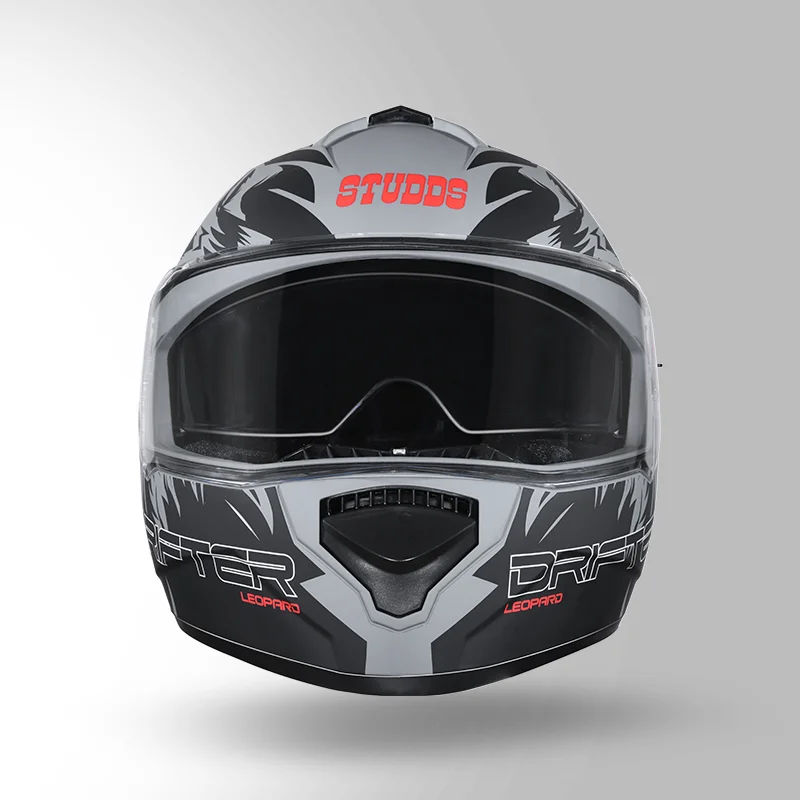 DRIFTER LEOPARD MATT GERY HELMET - Image 2