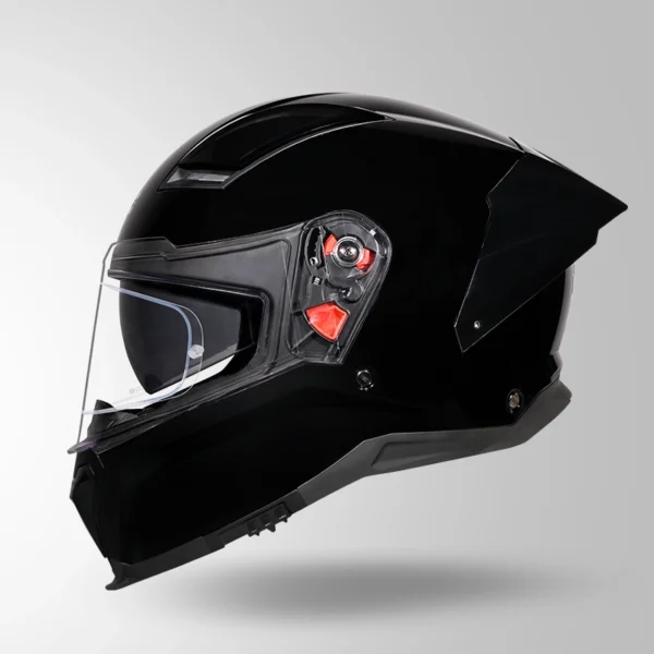 HELIOS PLAIN BLACK HELMET
