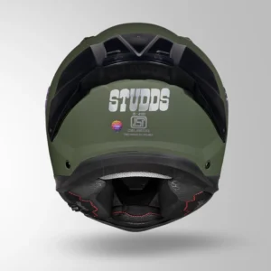 HELIOS MATT GREEN HELMET - Image 4
