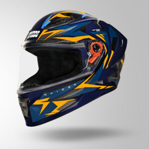 STUDDS RAIDR SKLUPT D1 BLUE & YELLOW HELMET