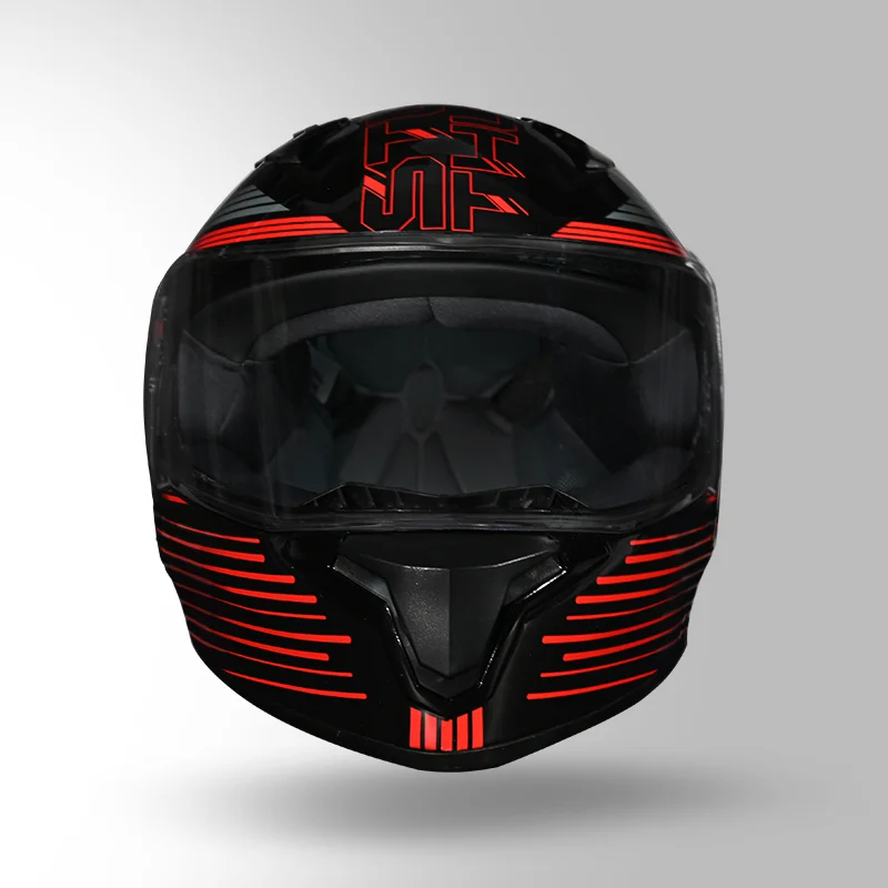 Thunder D11 Black Red Helmet - Image 2