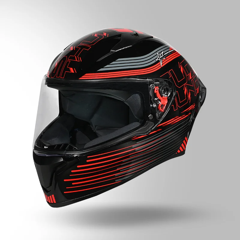 Thunder D11 Black Red Helmet
