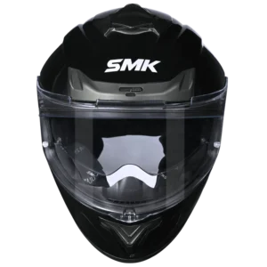 SMK TYPHOON SOILD BLACK GLOSSY HELMET - Image 3